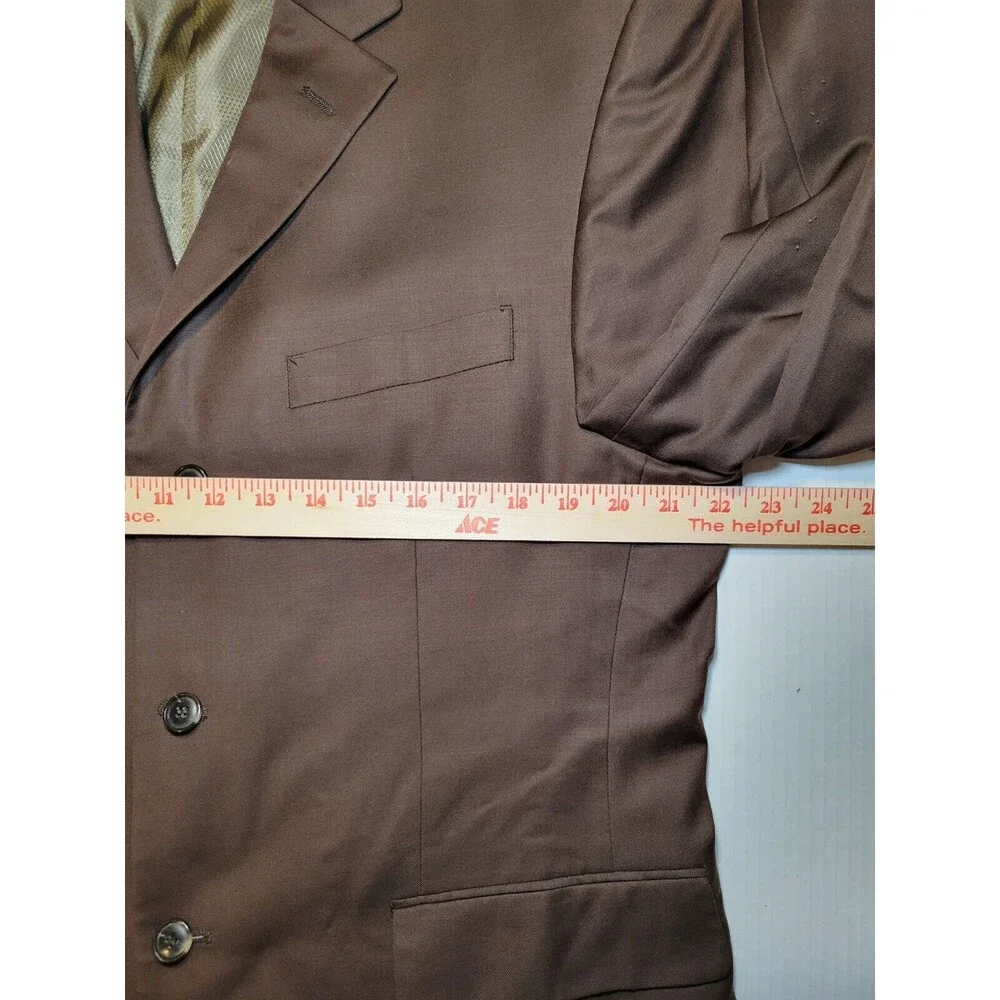Giorgio Gosani Wool Cashmere Chocolate Brown Men's 42S Blazer Jacket Sport Coat‎